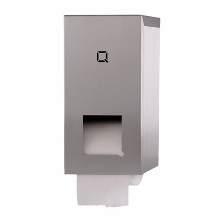 Toiletpapier dispenser 2 rolshouder (standaard) Qbic Line RVS - All Care 