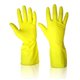 Latex huishoudhandschoen, geel - mt L 1 paar 