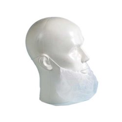 Baardmasker met oorelastiek, non-woven, wit 20 x 100 st