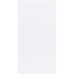 Servet 2 laags Tissue 40x40cm 1/8 vouw wit (Doos: 1200 stuks) Finess