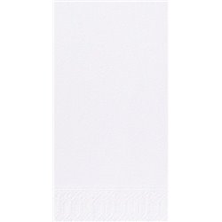 Servet 2 laags Tissue 40x40cm 1/8 vouw wit (Doos: 1200 stuks) Finess
