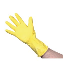 Latex handschoenen geel - maat S, M, L per paar