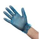 Vinyl handschoen blauw gepoerderd - maat S, M, L, XL (Box 100)