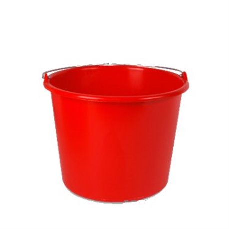 Emmer met beugel ROOD - 12 Liter