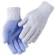 Rondgebreide handschoen PVC noppen (12 paar) | Maat: 10
