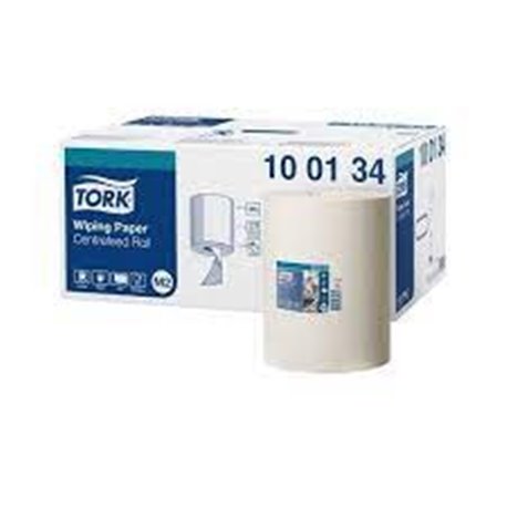 Tork Advanced 415, M-rol 1 laags, wit, 275 mtr x 24,5 cm, doos a 6 rol