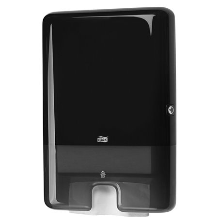 Tork dispenser handdoek, i-vouw, zwart, 44 x 30 x 10 cm