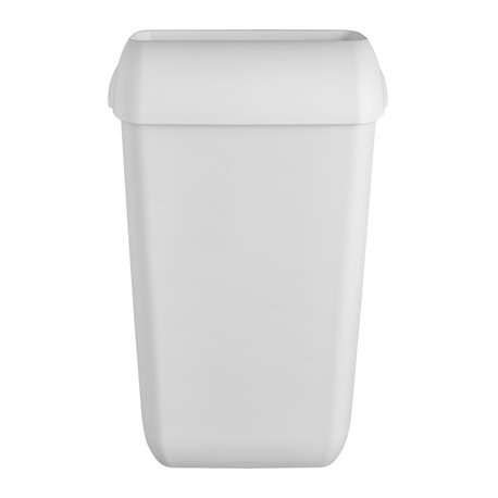 SAPO Quartz white afvalbak met open inworpklep, 43 L