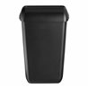 SAPO Quartz black afvalbak met open inworpklep, 43 L