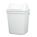 Sapo afvalbak 8 liter met swingdeksel wit