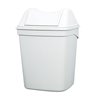 Sapo afvalbak 8 liter met swingdeksel wit