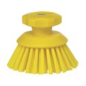 Vikan Hygiene 3885-6 ronde werkborstel geel, harde vezels, ø110mm /15
