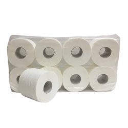 Toiletpapier supersoft cellulose 3-laags 250 vel 72 rol per pak.