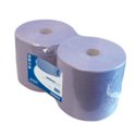 Industriepapier REC Blauw 2 laags 380 meter x 26 cm 2 rol per pak.