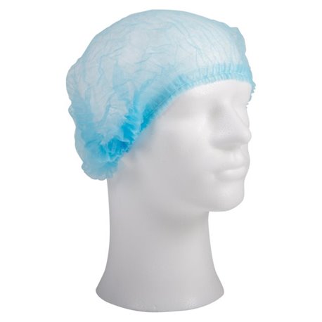 Haarnetjes wokkel - Nonwoven clip cap (1000 stuks) 58cm blauw