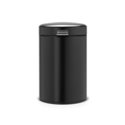 Brabantia wandafvalemmertje 3 liter newIcon met kunststof binnenemmer matt black