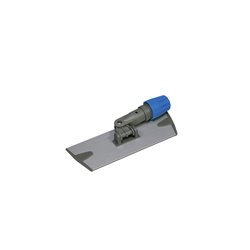 Vlakmophouder aluminium voor velcro-moppen blauw 24cm