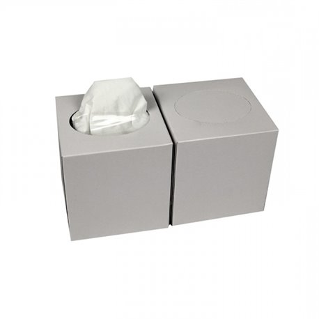 Facial Tissue 2 laags cellulose in cube - (vierkante box 80 stuks)