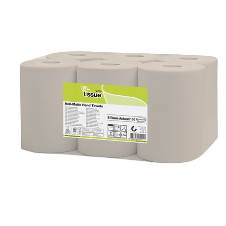 Handdoekrol E-Tissue 2L130 mtr x 20 cm - PAK: 6 rol