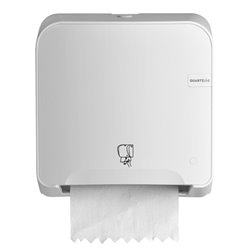 SAPO Quartz white mini matic handdoekautomaat - type: Tear & Go 