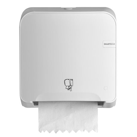 SAPO Quartz white mini matic handdoekautomaat - type: Tear & Go 