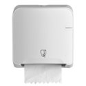 SAPO Quartz white mini matic handdoekautomaat - type: Tear & Go 