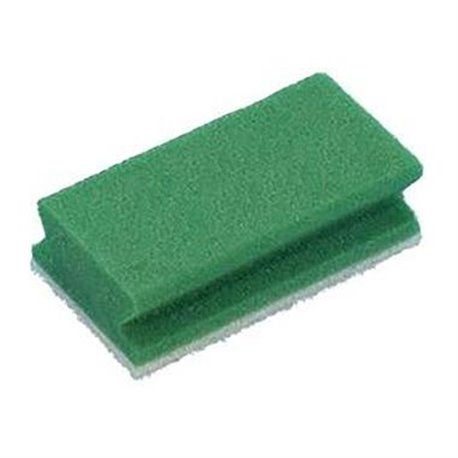 Spons met handgreep Groen/Wit 150x70x45 mm (10 stuks)